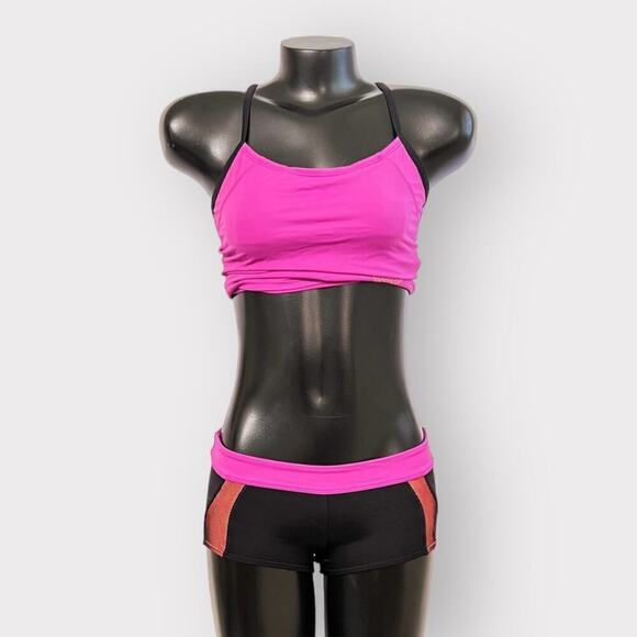 Nike RARE Womens sz S Athletic Set Booty Shorts & Racerback Tank Sport Matching - Picture 2 of 12